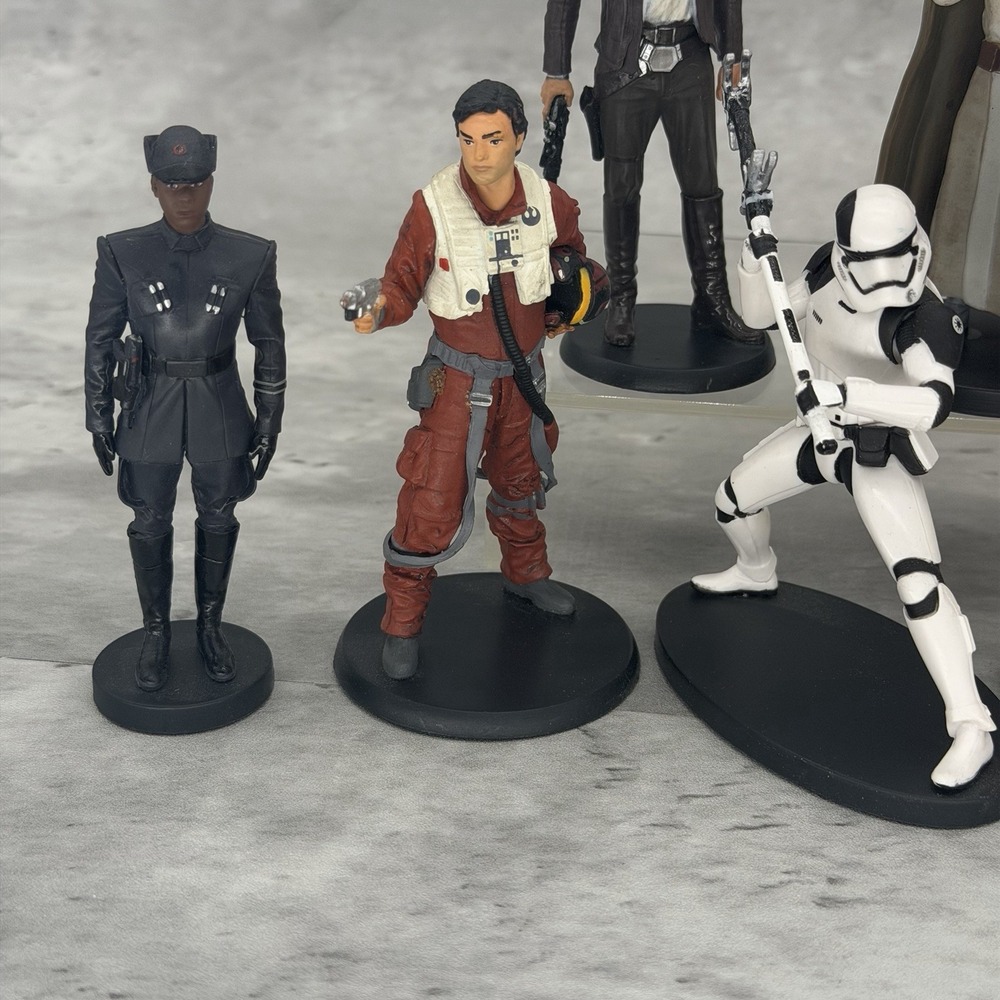 Star Wars PVC Action Figure Set Cake Toppers Deluxe Figurines Lucas Film lot 4" - Picture 2 of 7